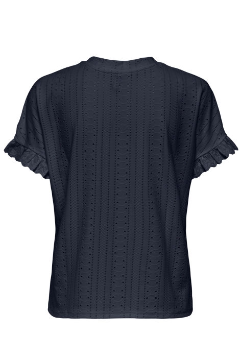 Only onlsmilla s/s frill mix top cs jrs